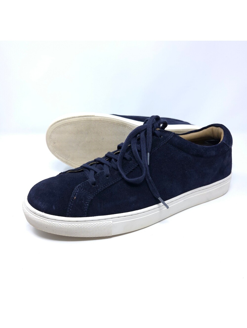 Men’s Collars & Co Navy Blue Suede CEO Sneakers Sz 10
